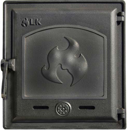 LK 371 Дверца топочная, чугунная, герметичная, глухая