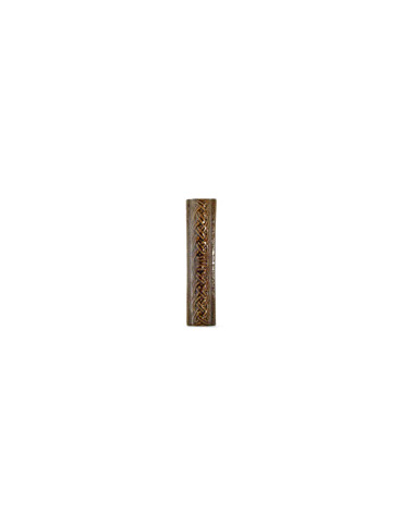 Элемент изразцовой плитки, поясок «Русь» коричневый