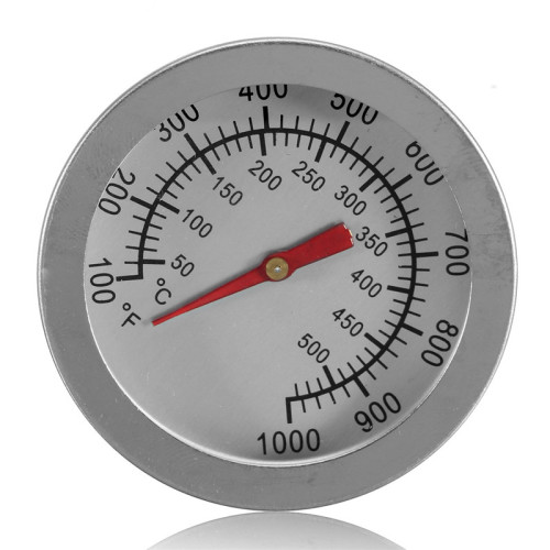 Термометр 50-500гр, для духовки, барекю, коптильни, русской печи, нерж сталь(0)
